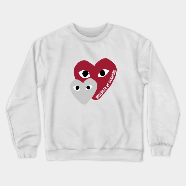 bama hearts Crewneck Sweatshirt by Rpadnis